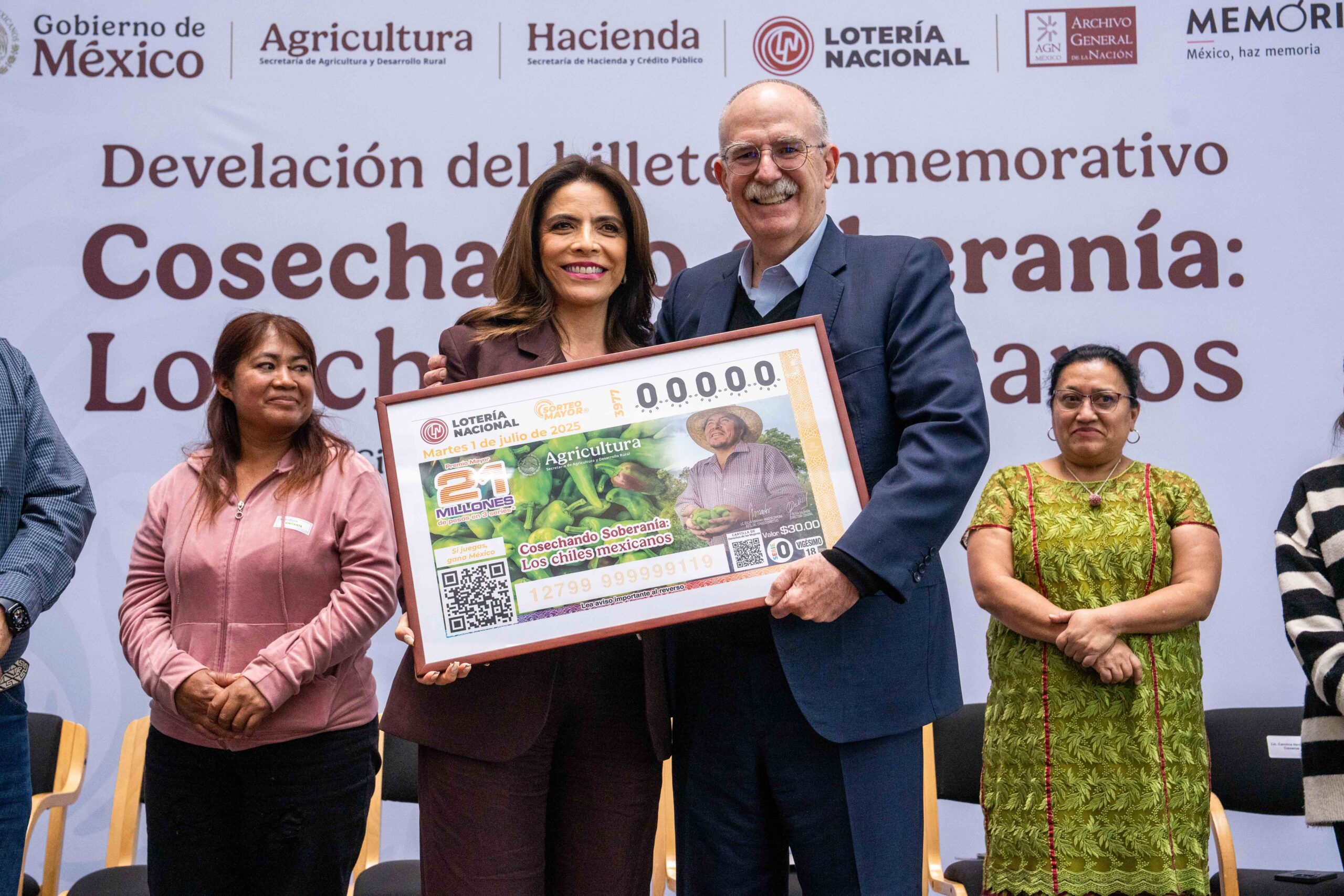 Protagoniza el chile mexicano, el nuevo billete de la Lotería Nacional 