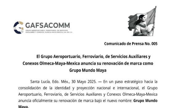GAFSACOMM cambia de nombre, ahora será Grupo Mundo Maya