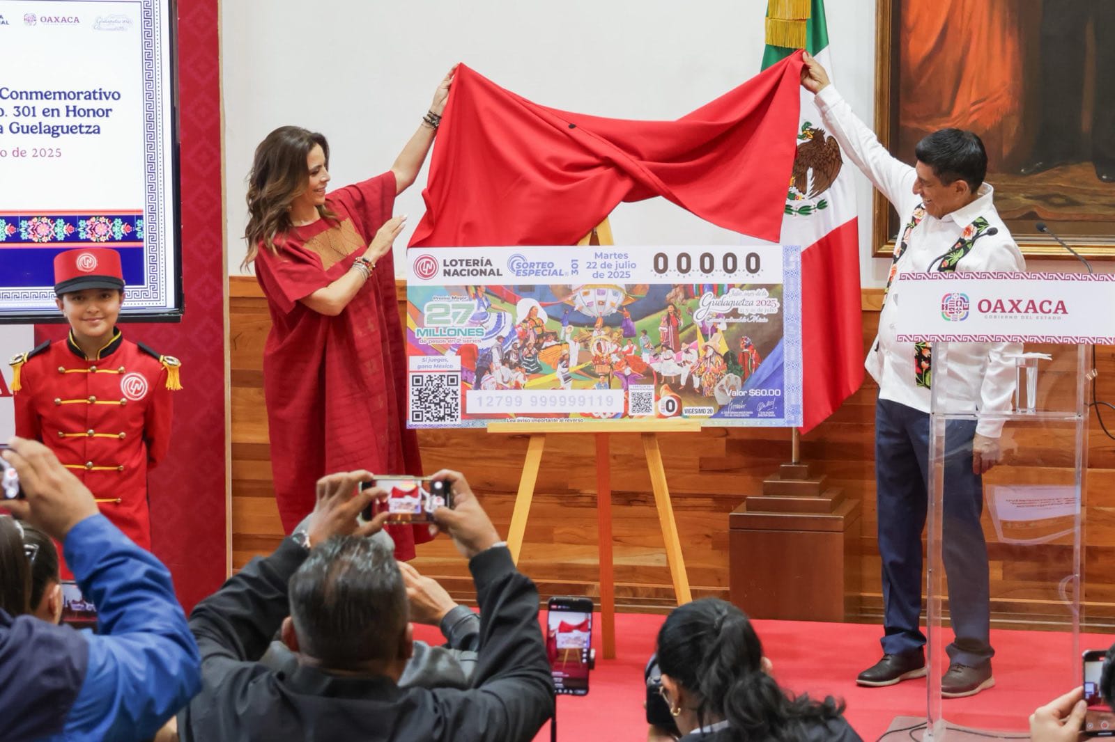 Es la Guelaguetza, protagonista del nuevo billete de Lotería Nacional