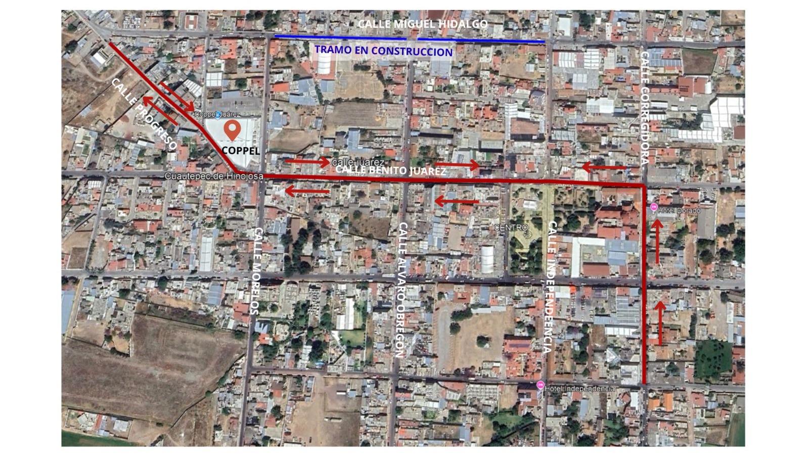 Inicia pavimentación hidráulica en la calle Hidalgo de Cuautepec de Hinojosa