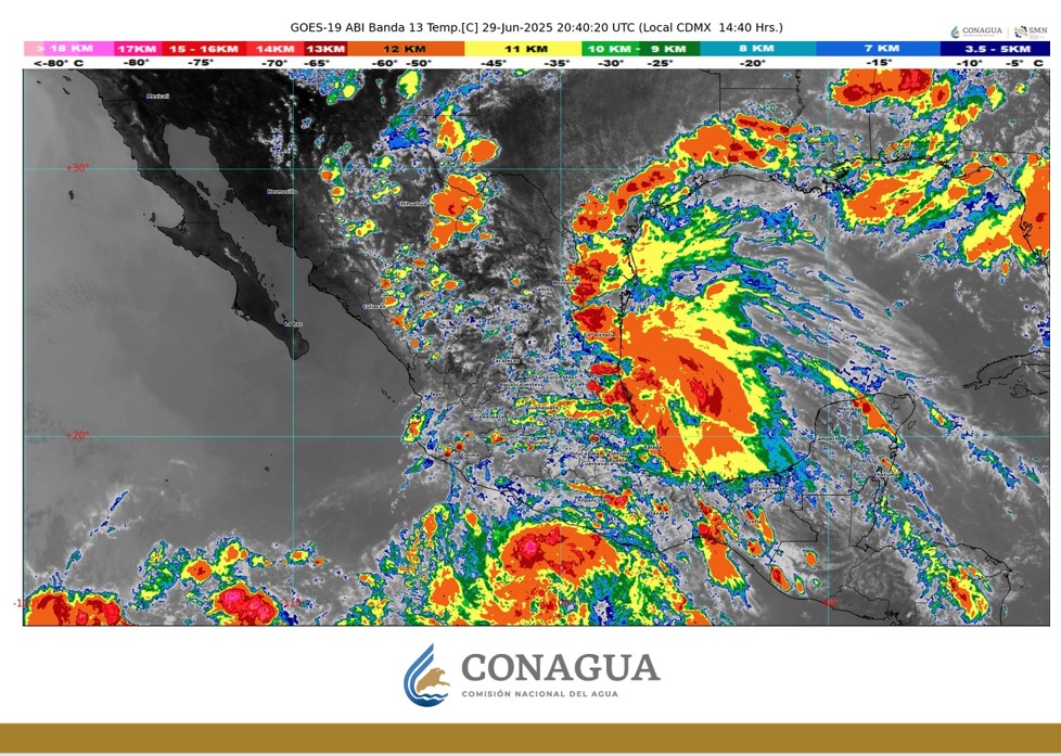 Se prevén lluvias de intensas a extraordinarias en 8 estados de México