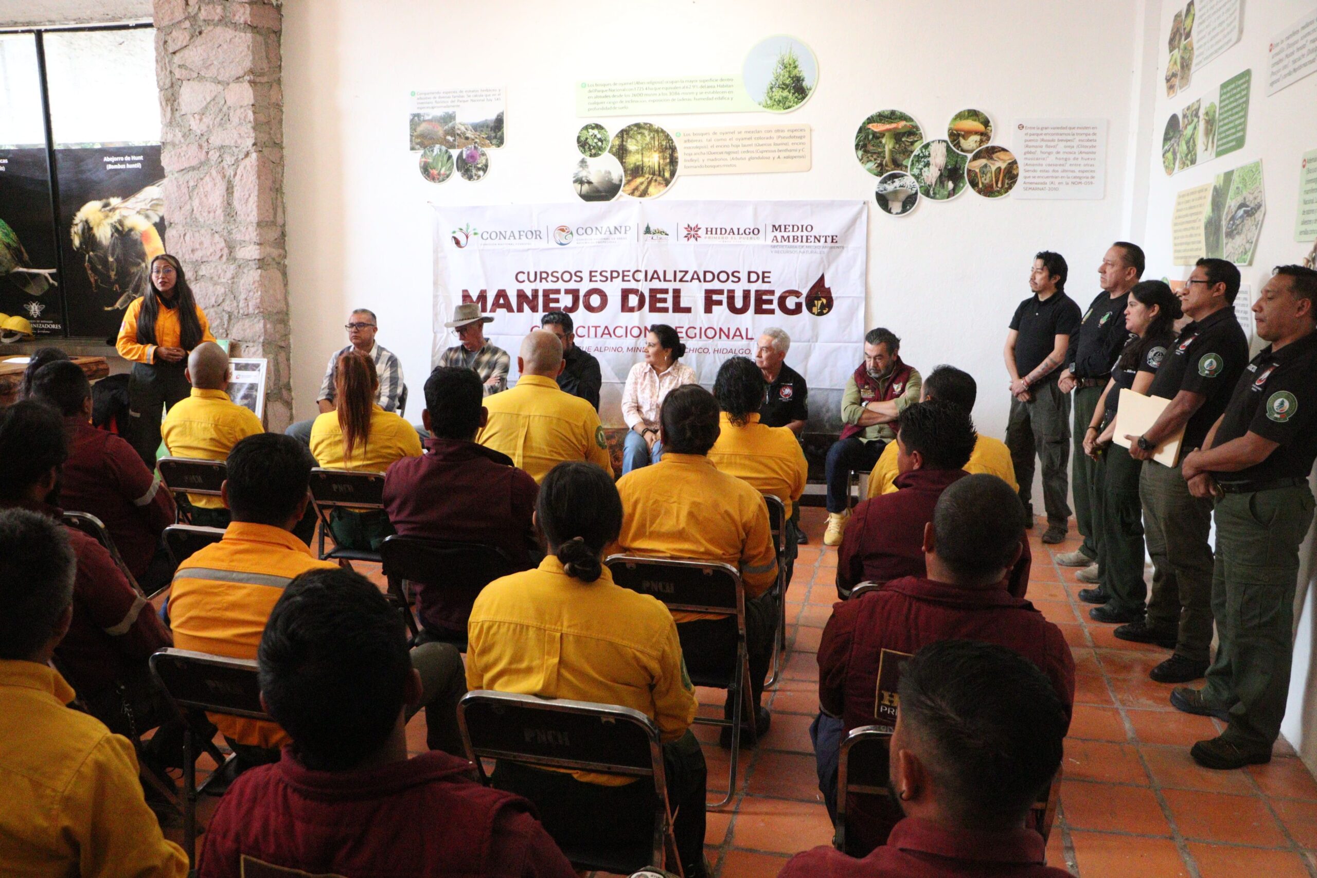 Por primera vez, Hidalgo fue sede de curso especializado en el combate de incendios forestales