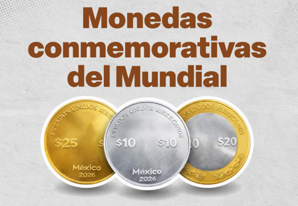 Tendrá México monedas conmemorativas por el Mundial 2026