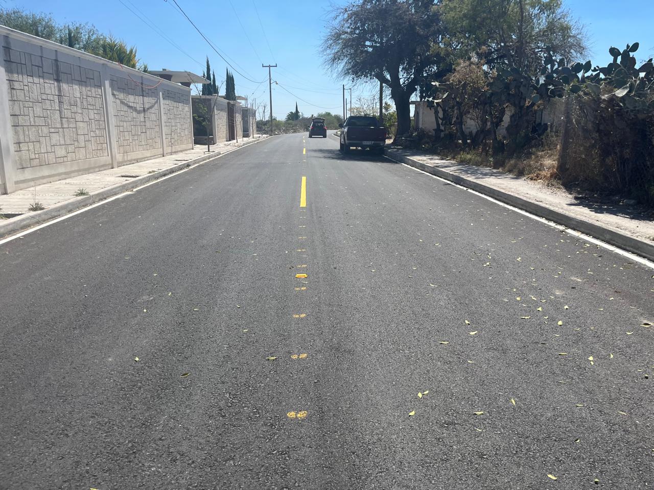 La SIPDUS pavimentó 1.8 kilómetros en vialidad de Chilcuautla