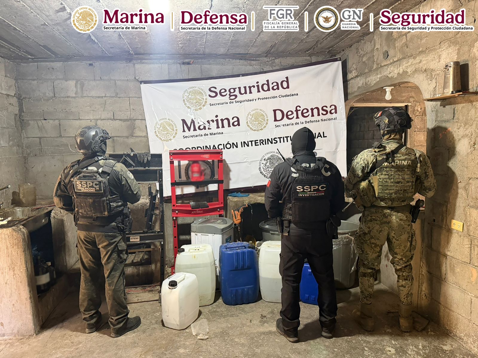 Golpe al narco en Sinaloa; detienen a 4 y aseguran narco laboratorio