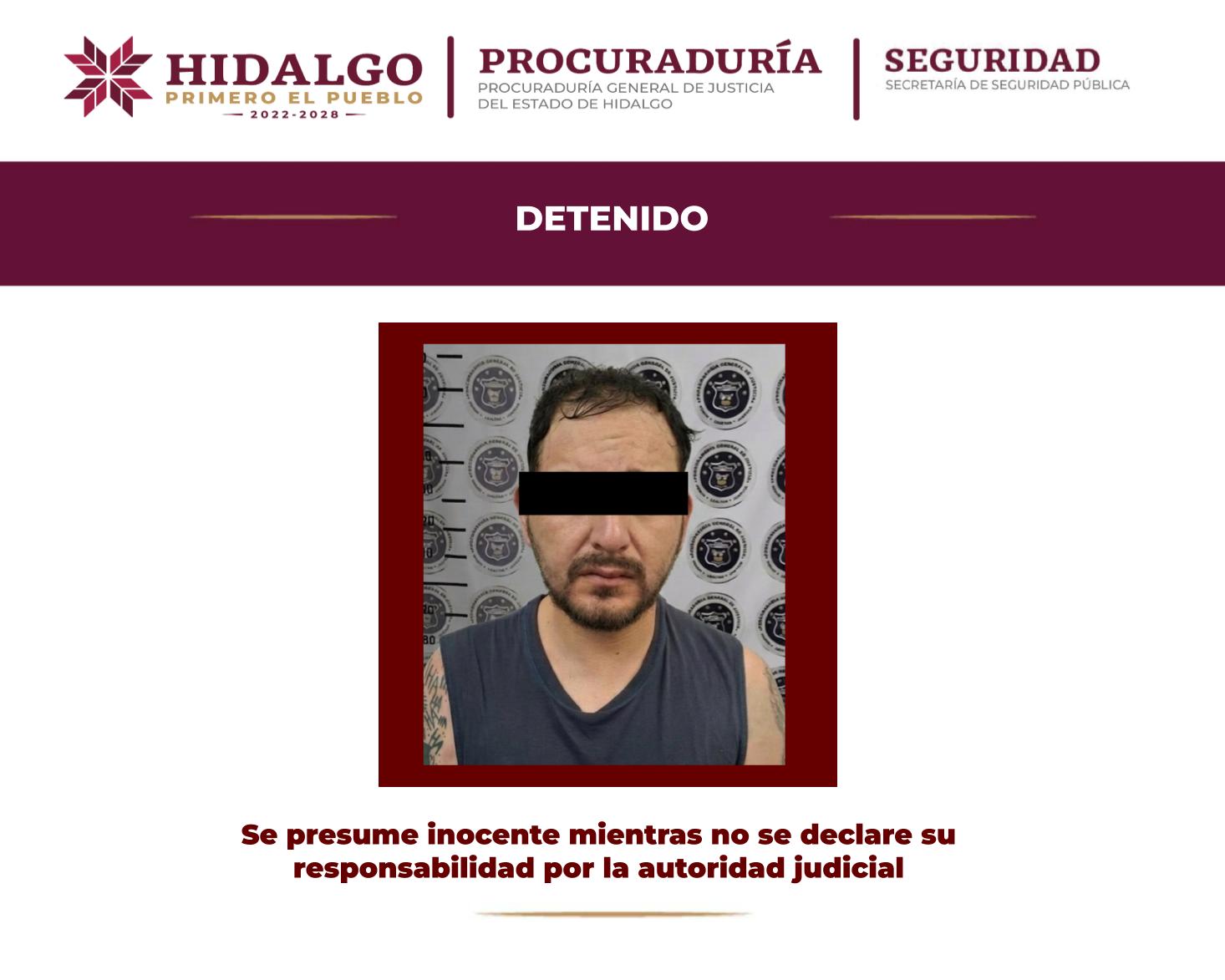 Gabinete de Seguridad detiene a generador de violencia en Tlaxcoapan