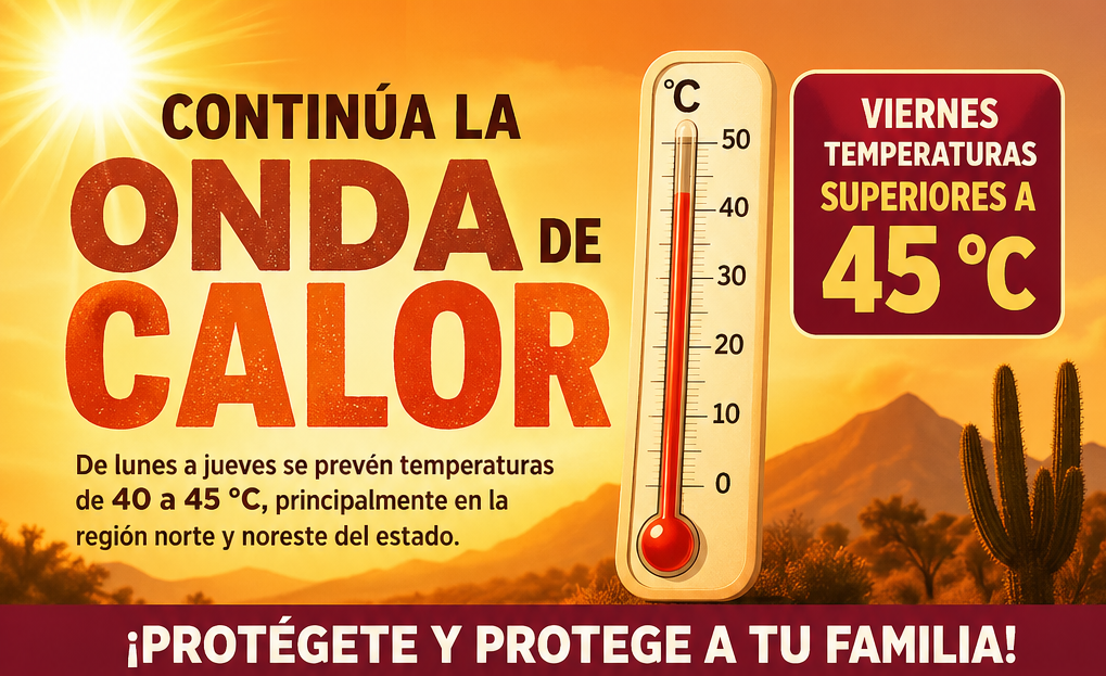 Emite Protección Civil medidas preventivas ante ola de calor