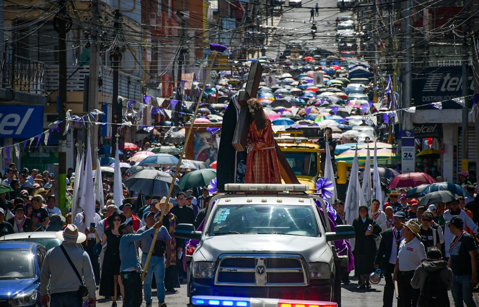 Primer Magno Viacrucis en Tulancingo congrega a más de ocho mil visitantes