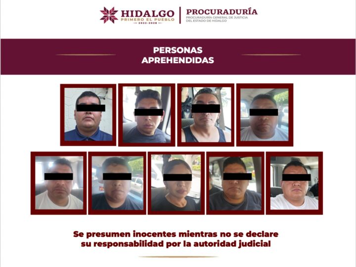 En operativo del Gabinete de Seguridad son aprehendidos nueve policías municipales de Progreso de Obregón