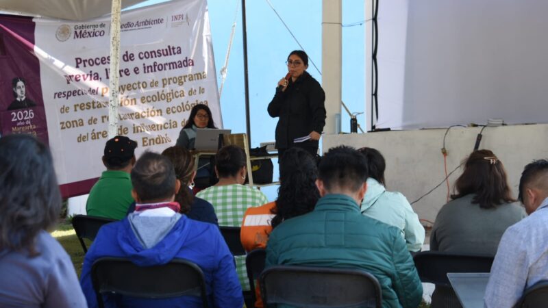 Avanza consulta a comunidades indígenas para restauración ambiental de la Presa Endhó