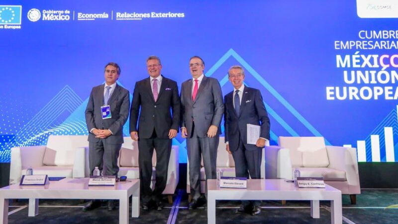 Alistan México-UE firma de acuerdo histórico para impulsar comercio e inversiones