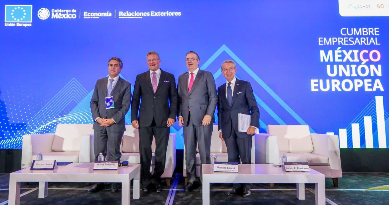 Alistan México-UE firma de acuerdo histórico para impulsar comercio e inversiones