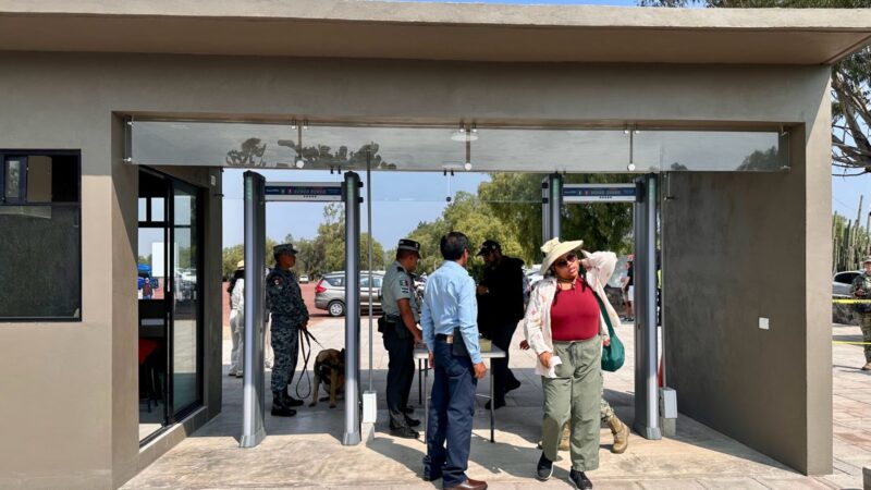 Blinda Guardia Nacional Teotihuacán con drones, binomios caninos y 100 elementos