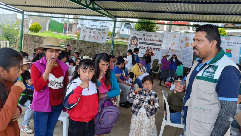 Feria de la Salud beneficia a familias de Coyametpec