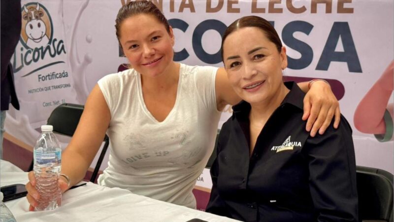 Registro masivo del programa «Leche para el Bienestar» en Atitalaquia