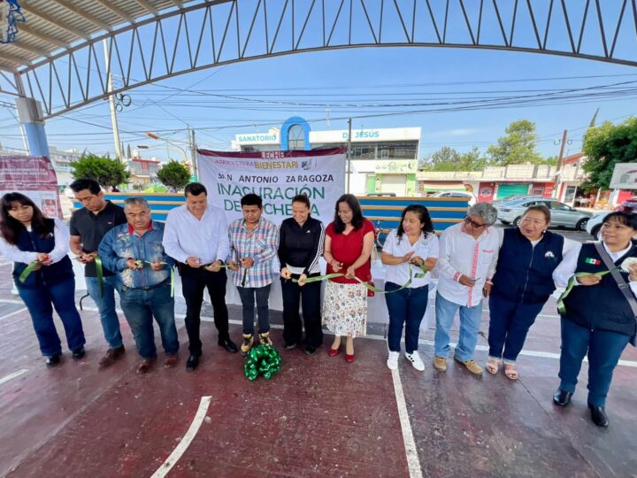 Leche para el bienestar abre un nuevo punto de venta en la comunidad San Antonio Zaragoza, del municipio de San Salvador