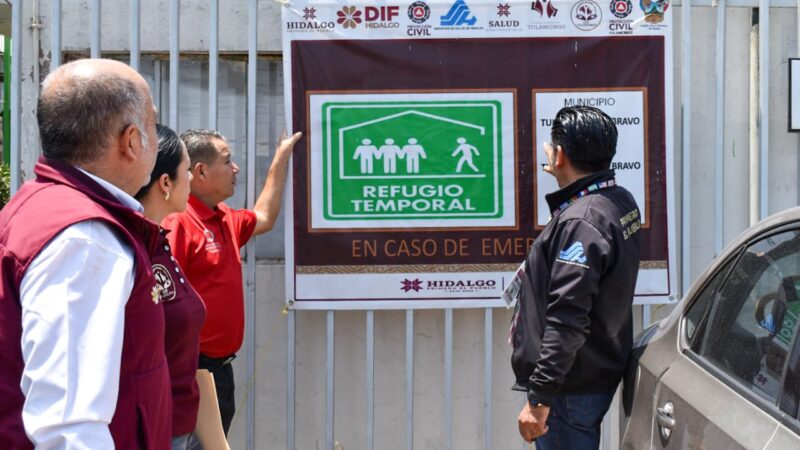 Refugios temporales por temporada de lluvias son revisados por Copriseh