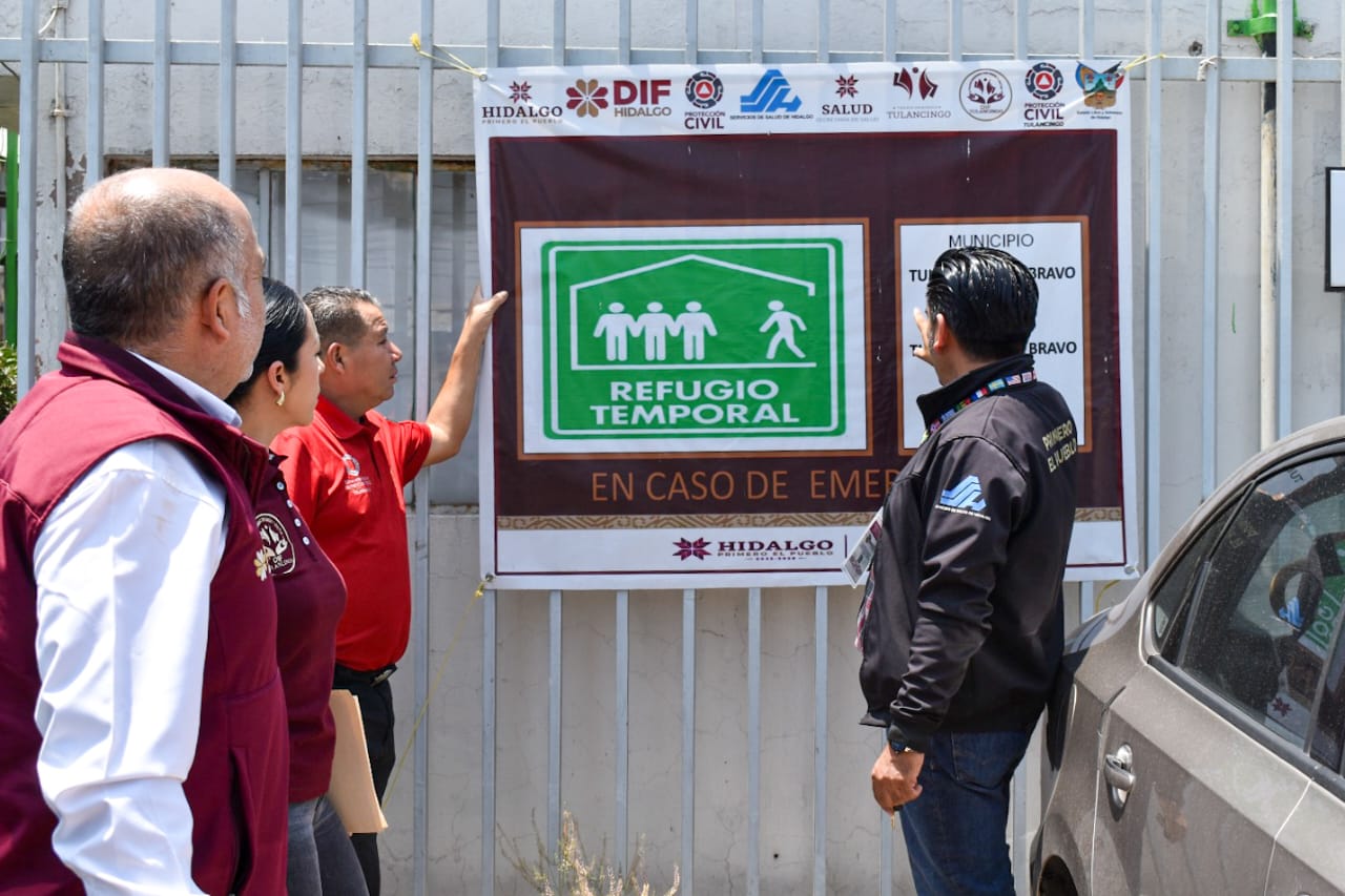 Refugios temporales por temporada de lluvias son revisados por Copriseh